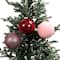 Assorted 4 Pack 4.7" Pink & Red Shatterproof Ball Ornaments, 1pc. by Ashland®